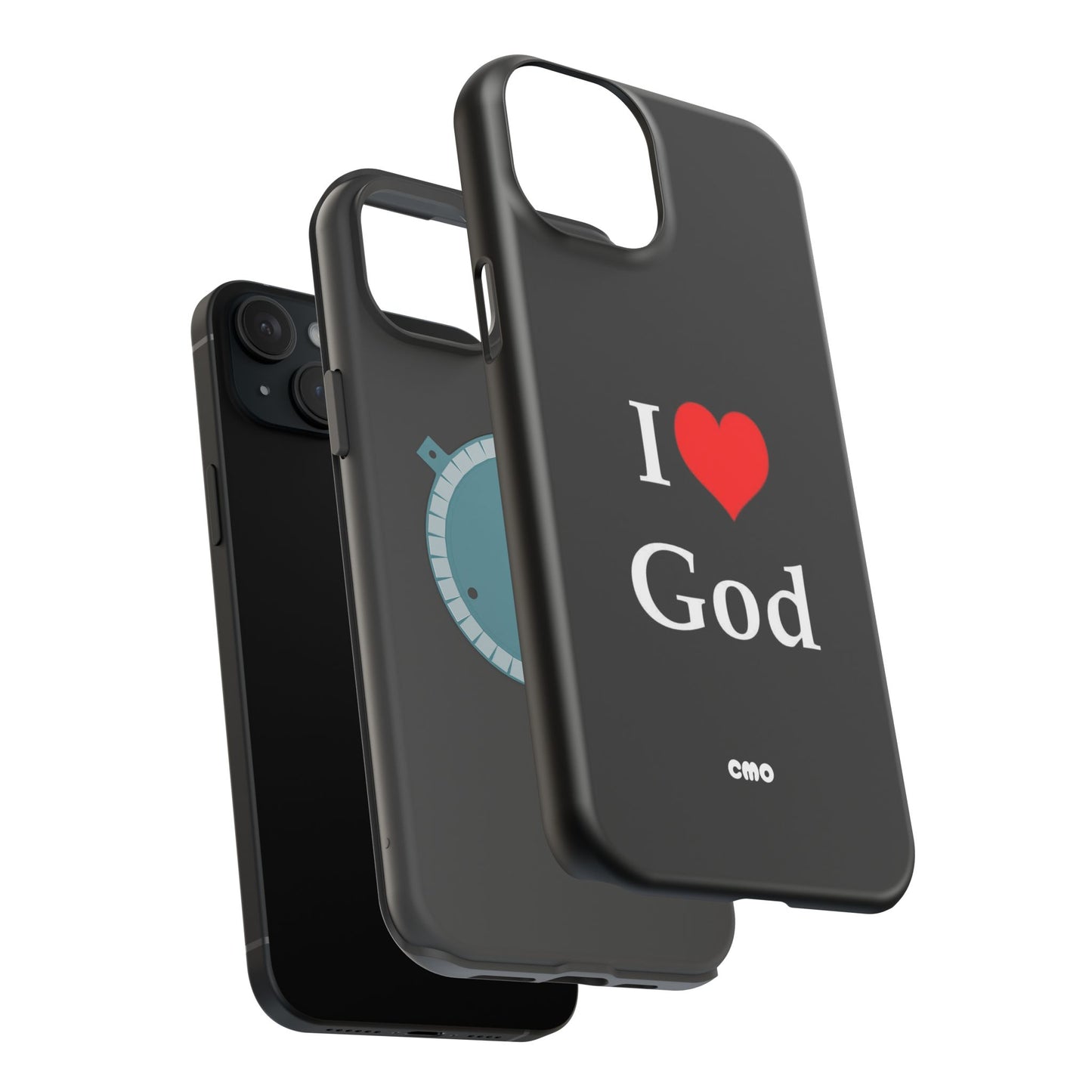 I love God Phone Case — Magnetic Impact-Resistant Religious iPhone Cover