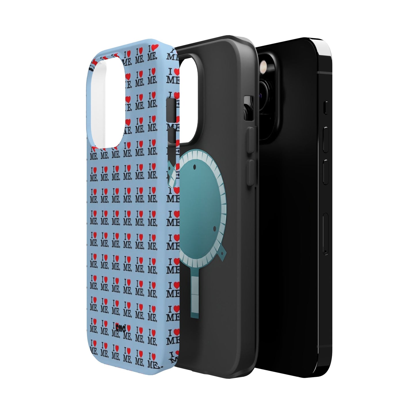 Magnetic Impact-Resistant Phone Case — "I love ME" Pattern