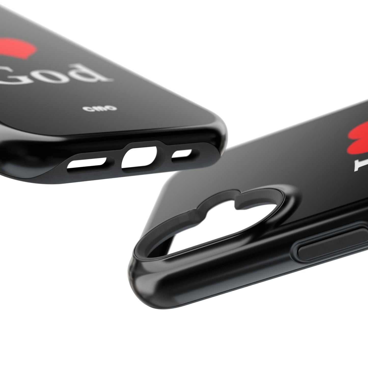 I love God Phone Case — Magnetic Impact-Resistant Religious iPhone Cover