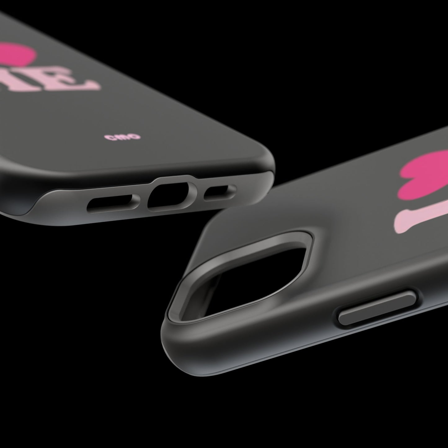 Magnetic Impact-Resistant Phone Case — "I love ME" Pink Self-Love Design