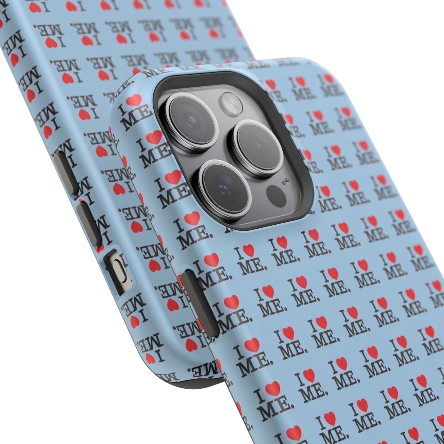 Magnetic Impact-Resistant Phone Case — "I love ME" Pattern