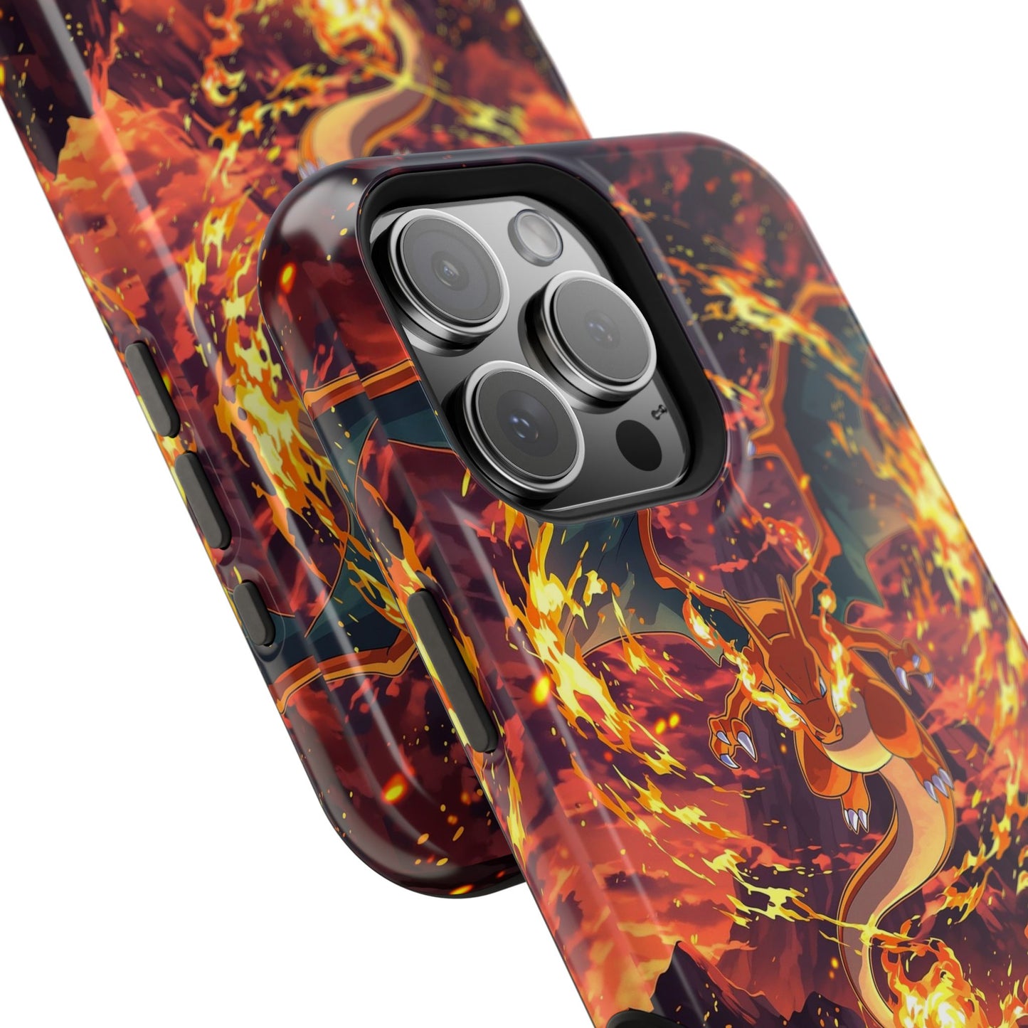 Fiery Abstract Magnetic Impact-Resistant Phone Case