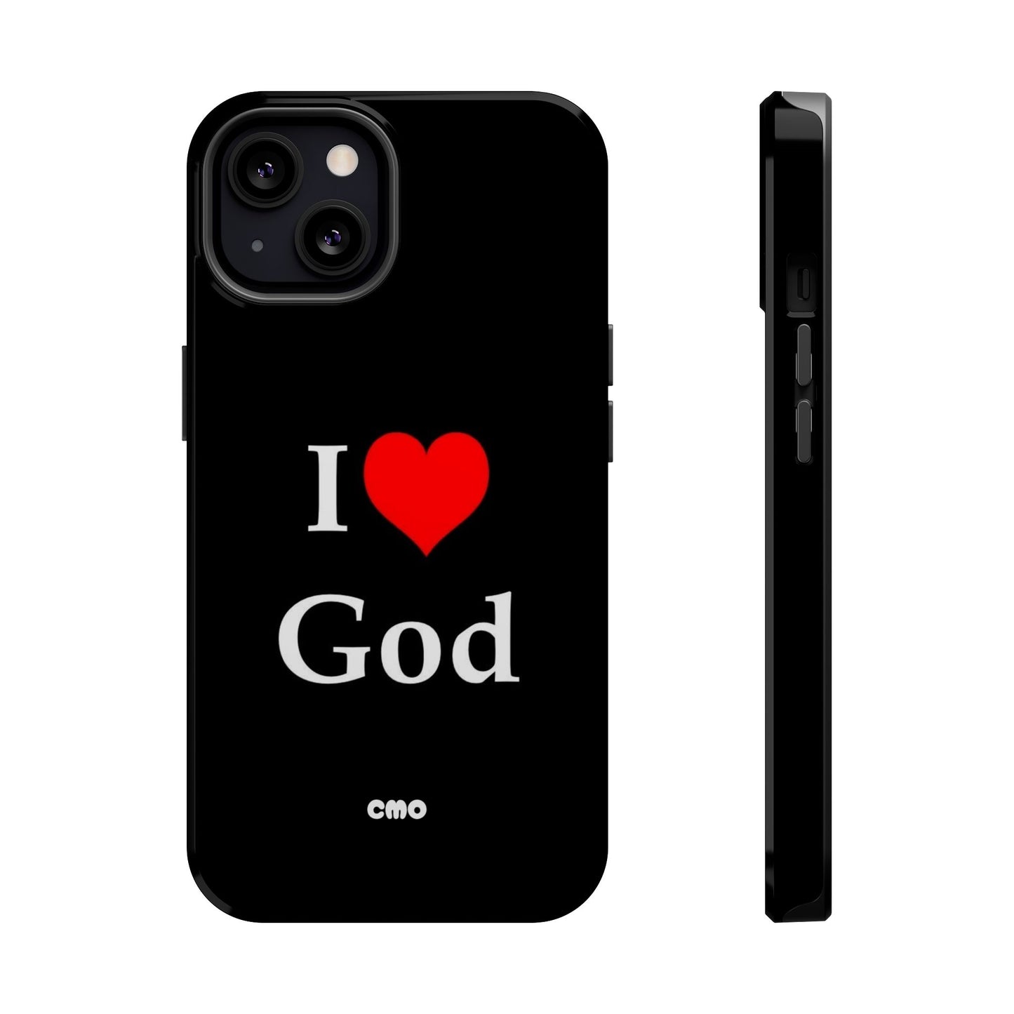 I love God Phone Case — Magnetic Impact-Resistant Religious iPhone Cover