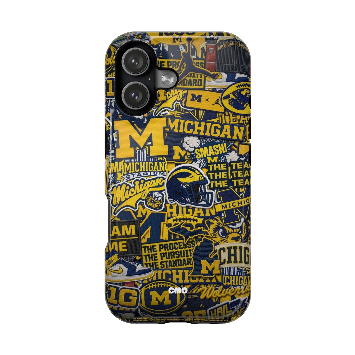 Michigan Wolverines Magnetic Impact Phone Case — Team Logo Collage MagSafe-Compatible