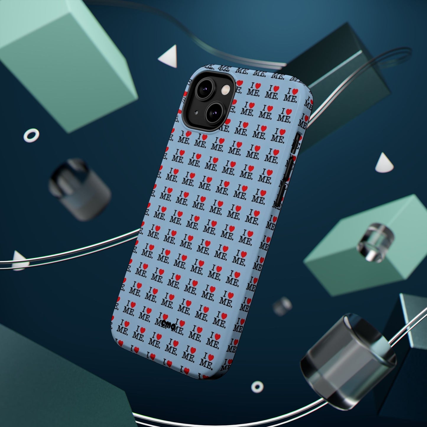 Magnetic Impact-Resistant Phone Case — "I love ME" Pattern