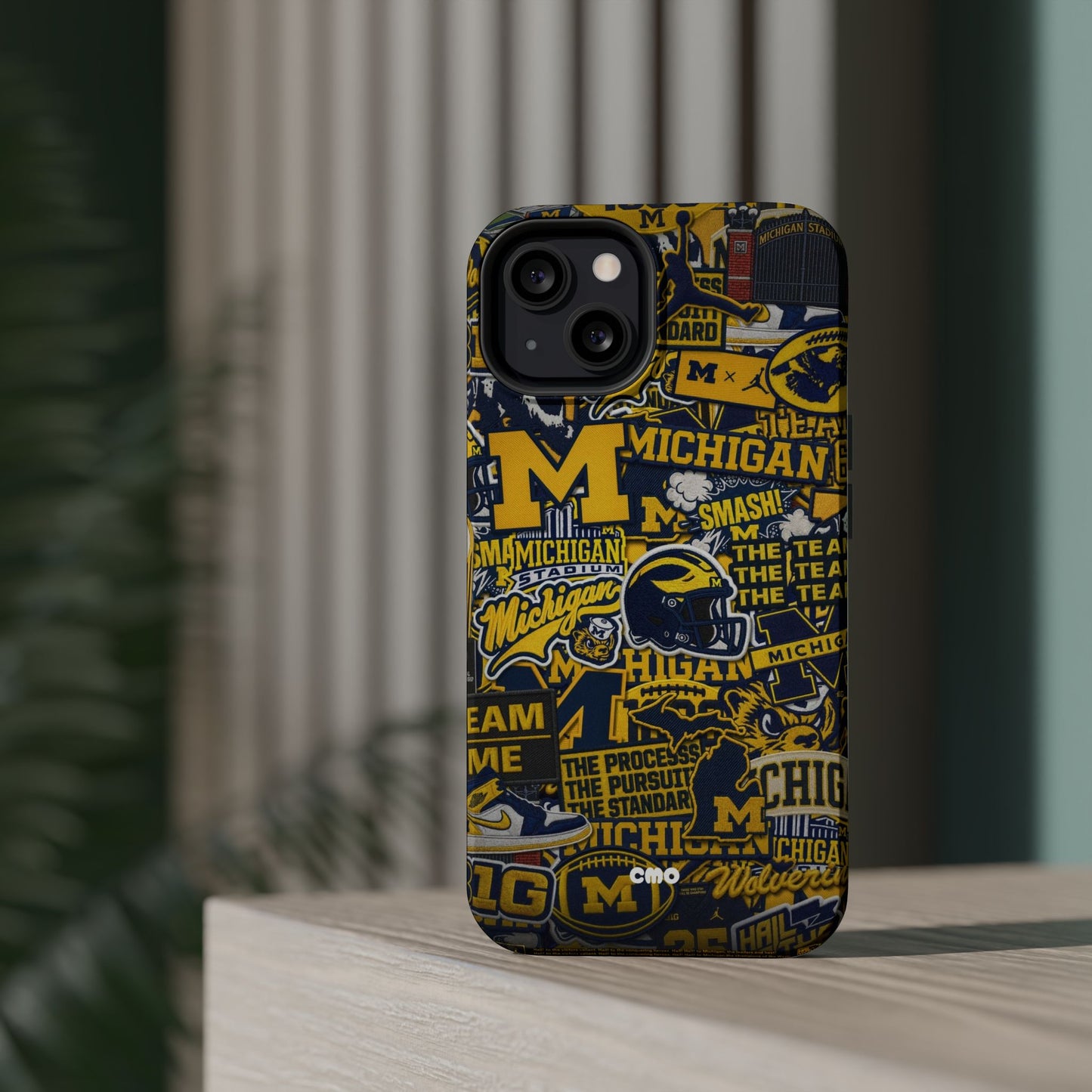 Michigan Wolverines Magnetic Impact Phone Case — Team Logo Collage MagSafe-Compatible