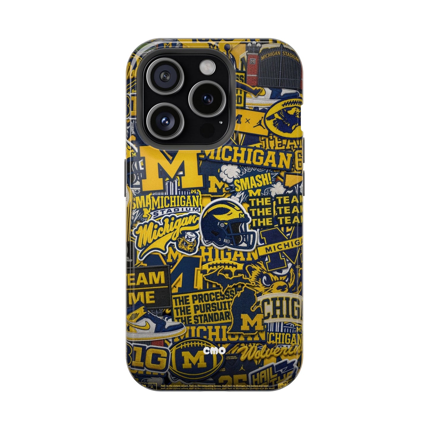 Michigan Wolverines Magnetic Impact Phone Case — Team Logo Collage MagSafe-Compatible