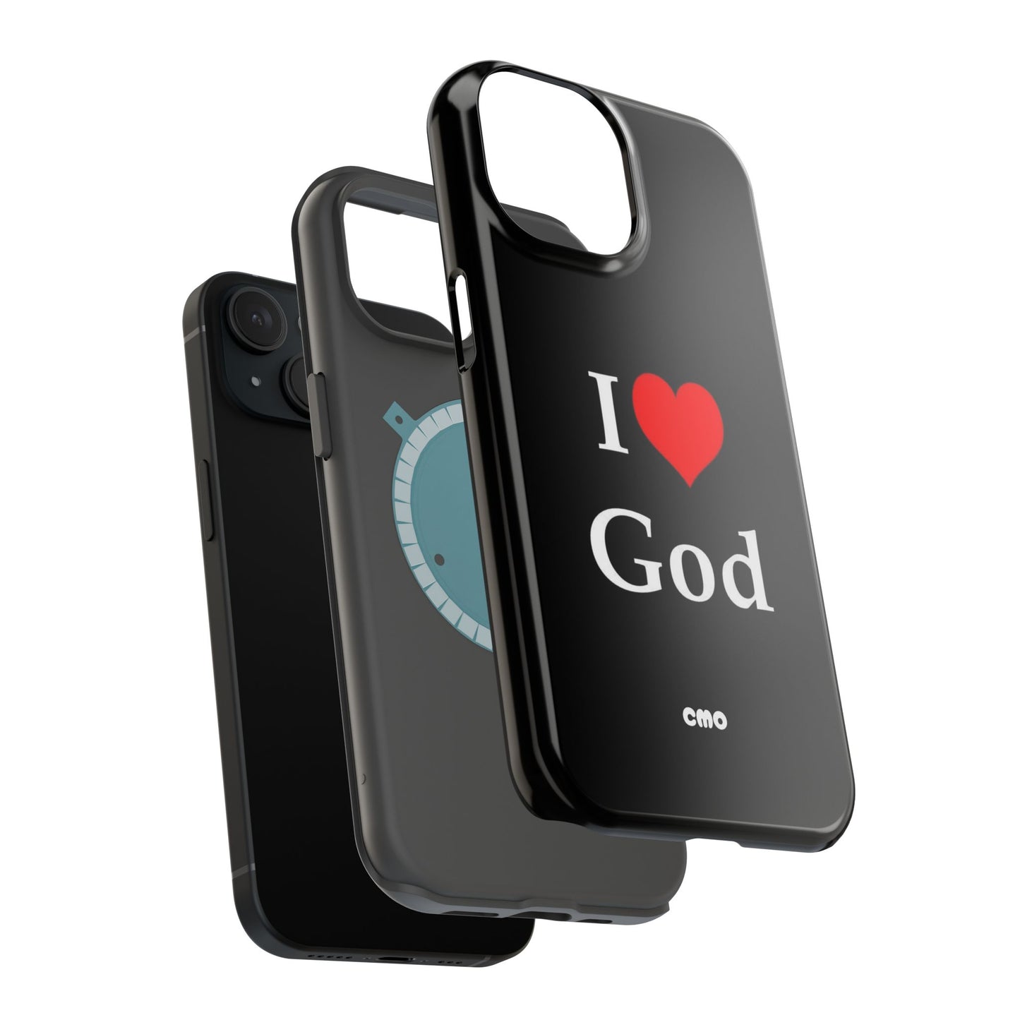 I love God Phone Case — Magnetic Impact-Resistant Religious iPhone Cover