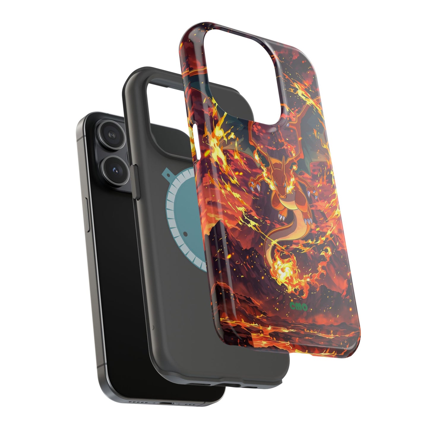 Fiery Abstract Magnetic Impact-Resistant Phone Case
