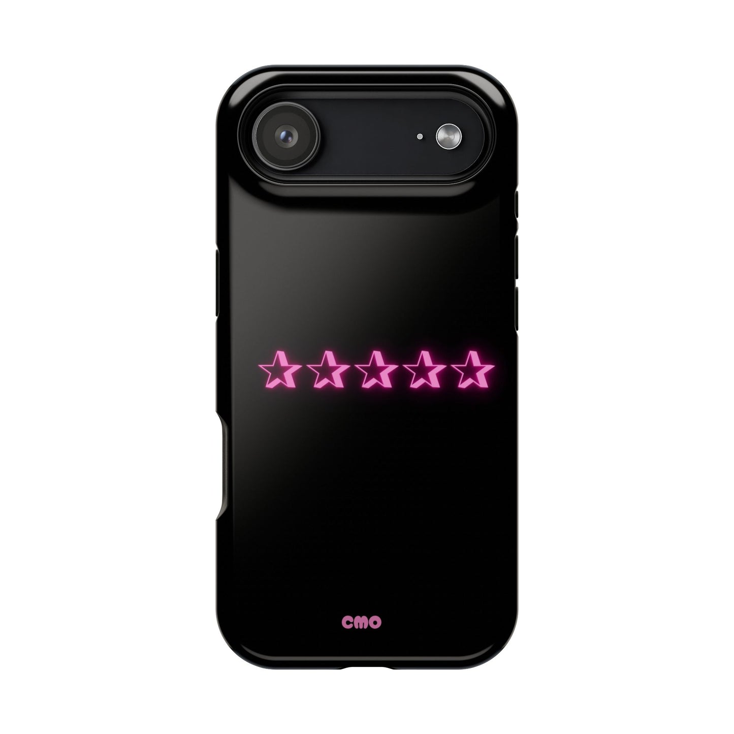 5 Stat ⭐️ Phone Case — Pink Neon Stars Magnetic Impact-Resistant Case