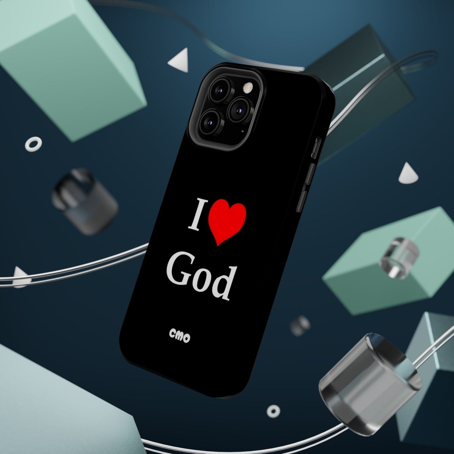 I love God Phone Case — Magnetic Impact-Resistant Religious iPhone Cover