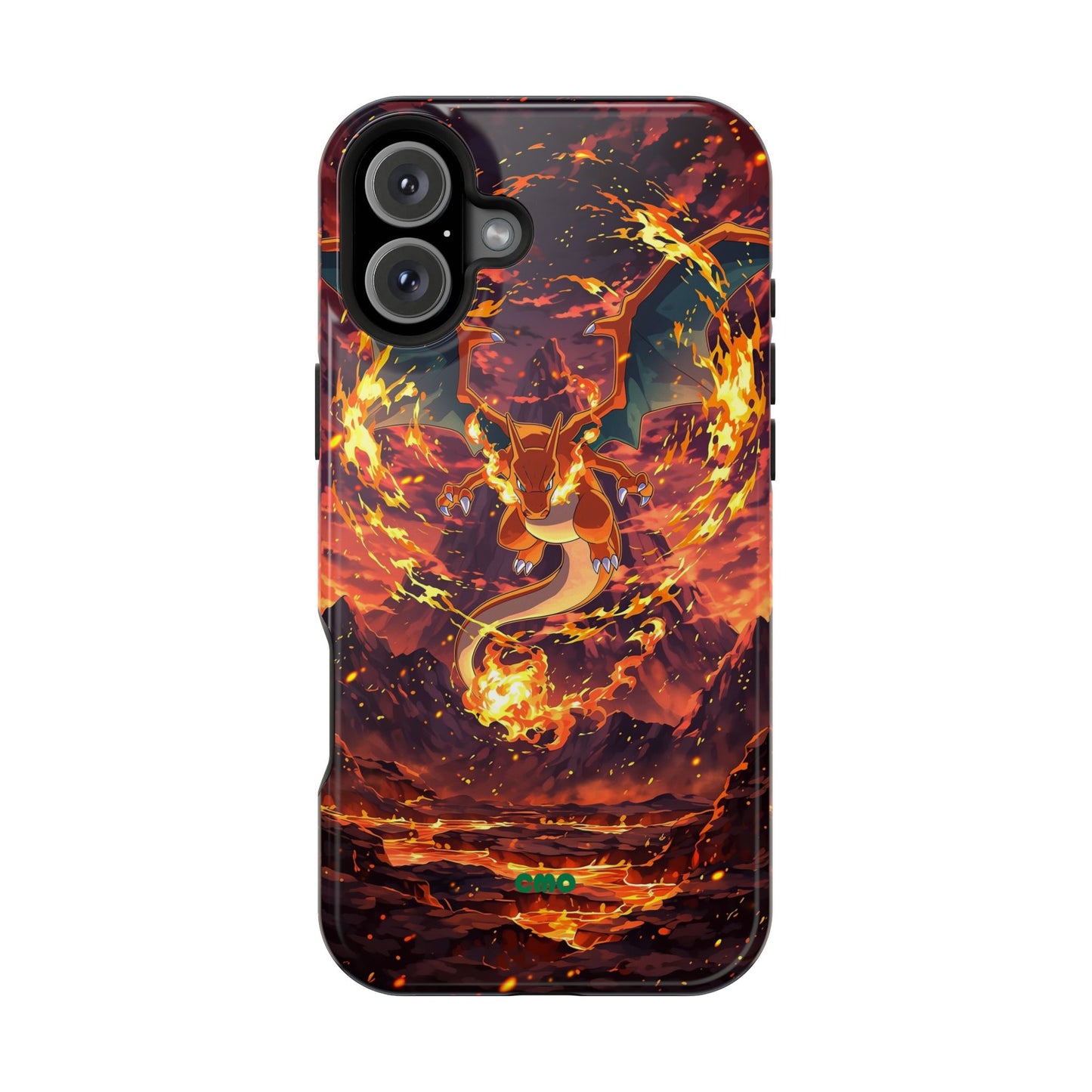 Fiery Abstract Magnetic Impact-Resistant Phone Case