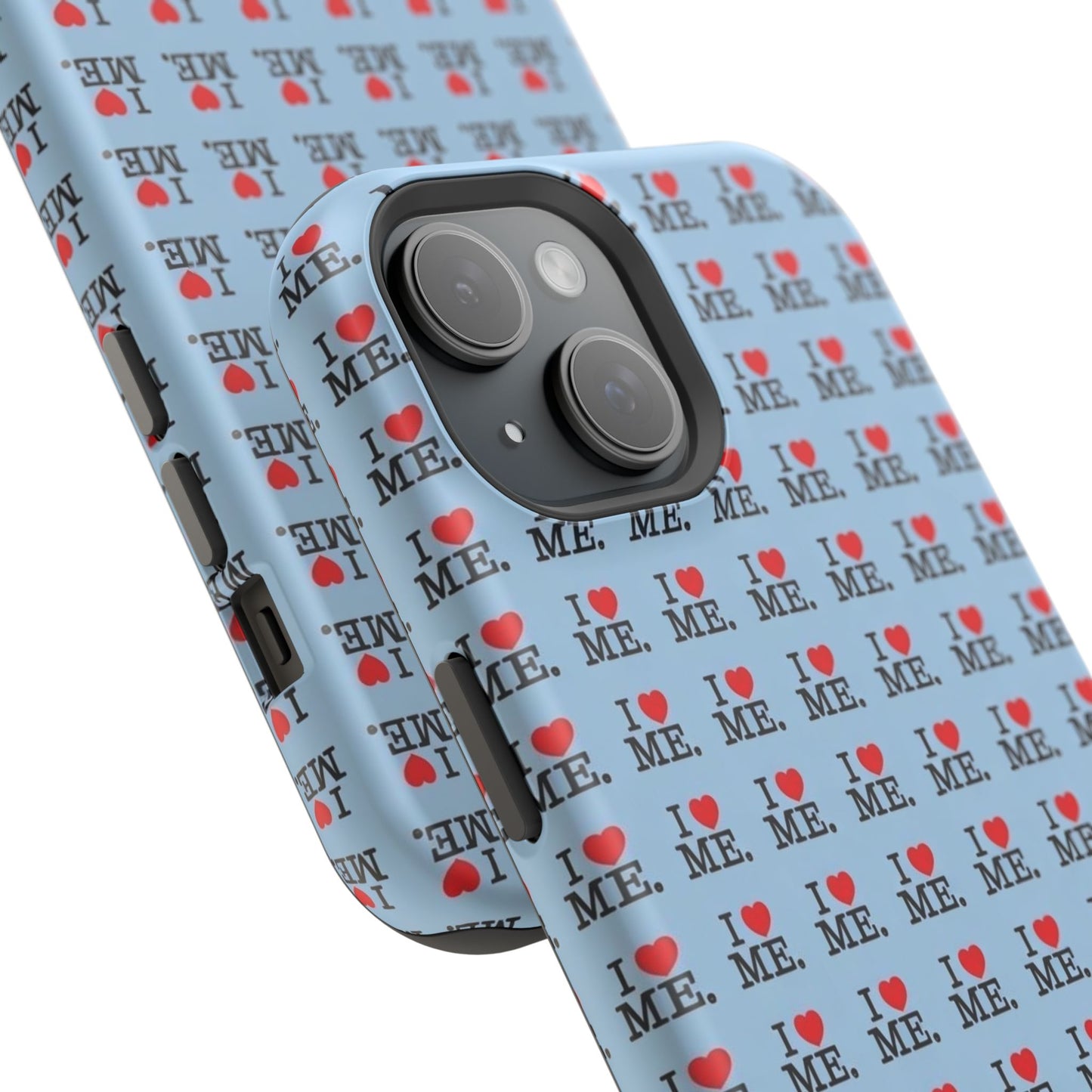 Magnetic Impact-Resistant Phone Case — "I love ME" Pattern
