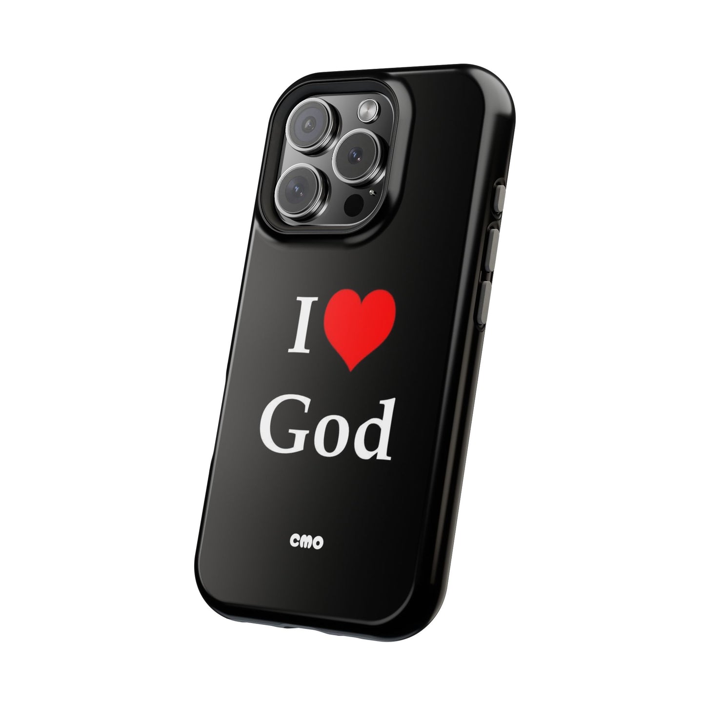 I love God Phone Case — Magnetic Impact-Resistant Religious iPhone Cover