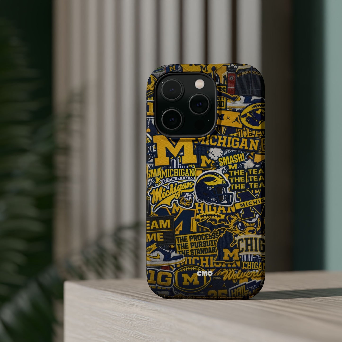 Michigan Wolverines Magnetic Impact Phone Case — Team Logo Collage MagSafe-Compatible