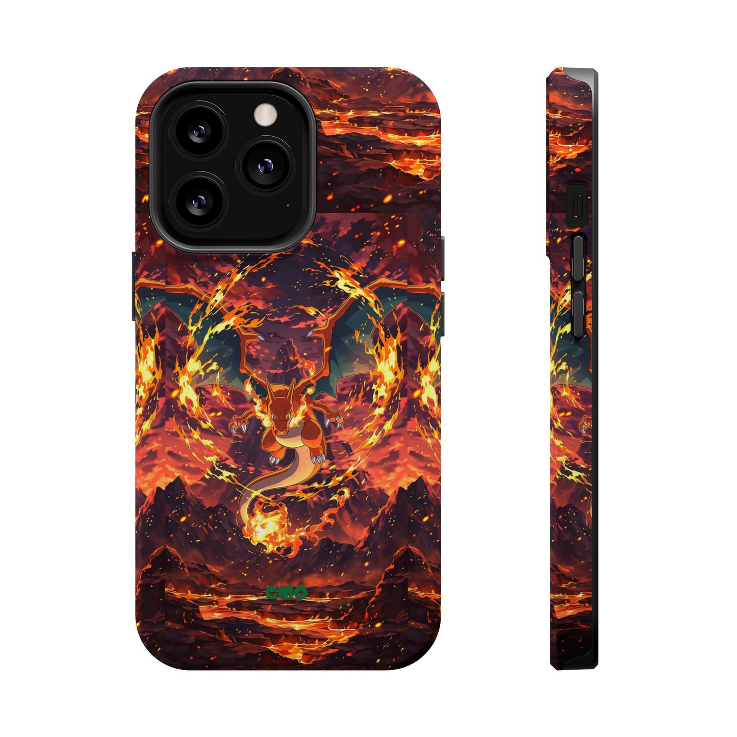 Fiery Abstract Magnetic Impact-Resistant Phone Case