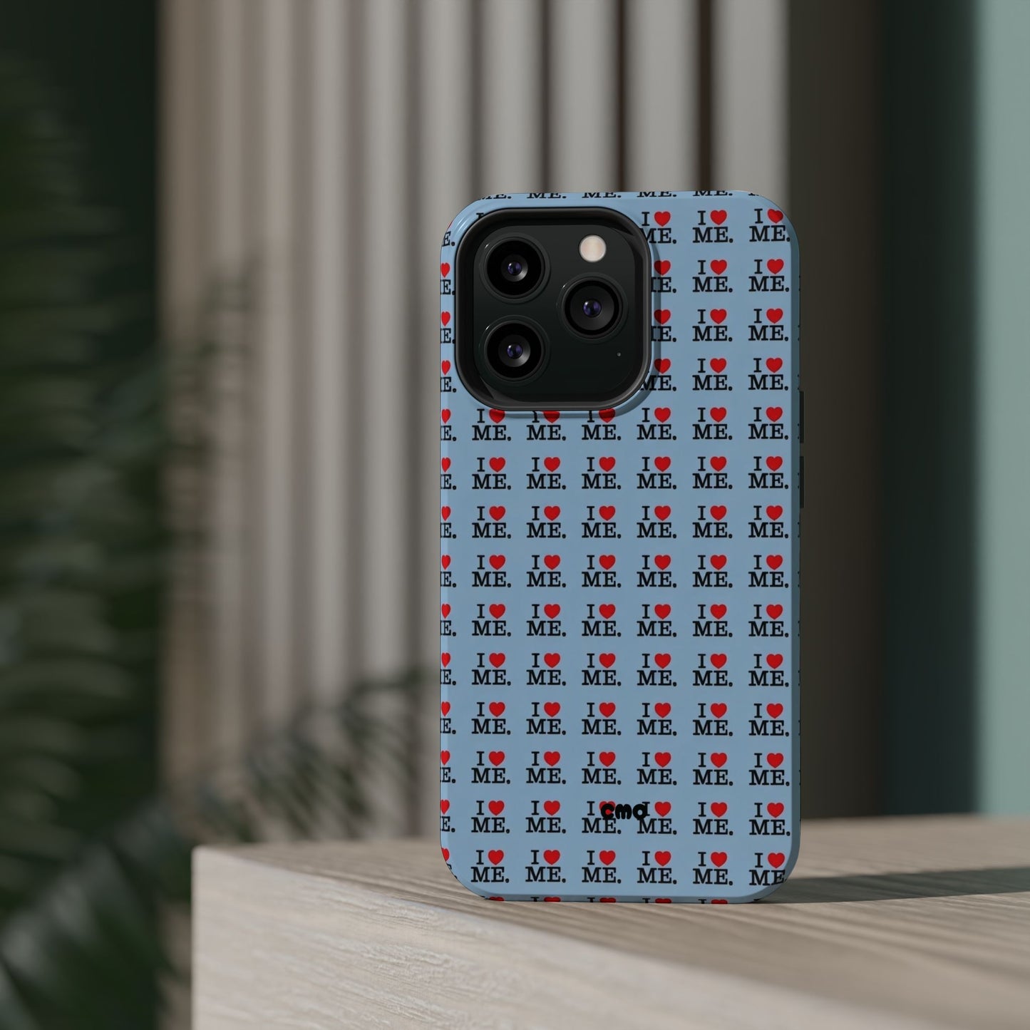 Magnetic Impact-Resistant Phone Case — "I love ME" Pattern