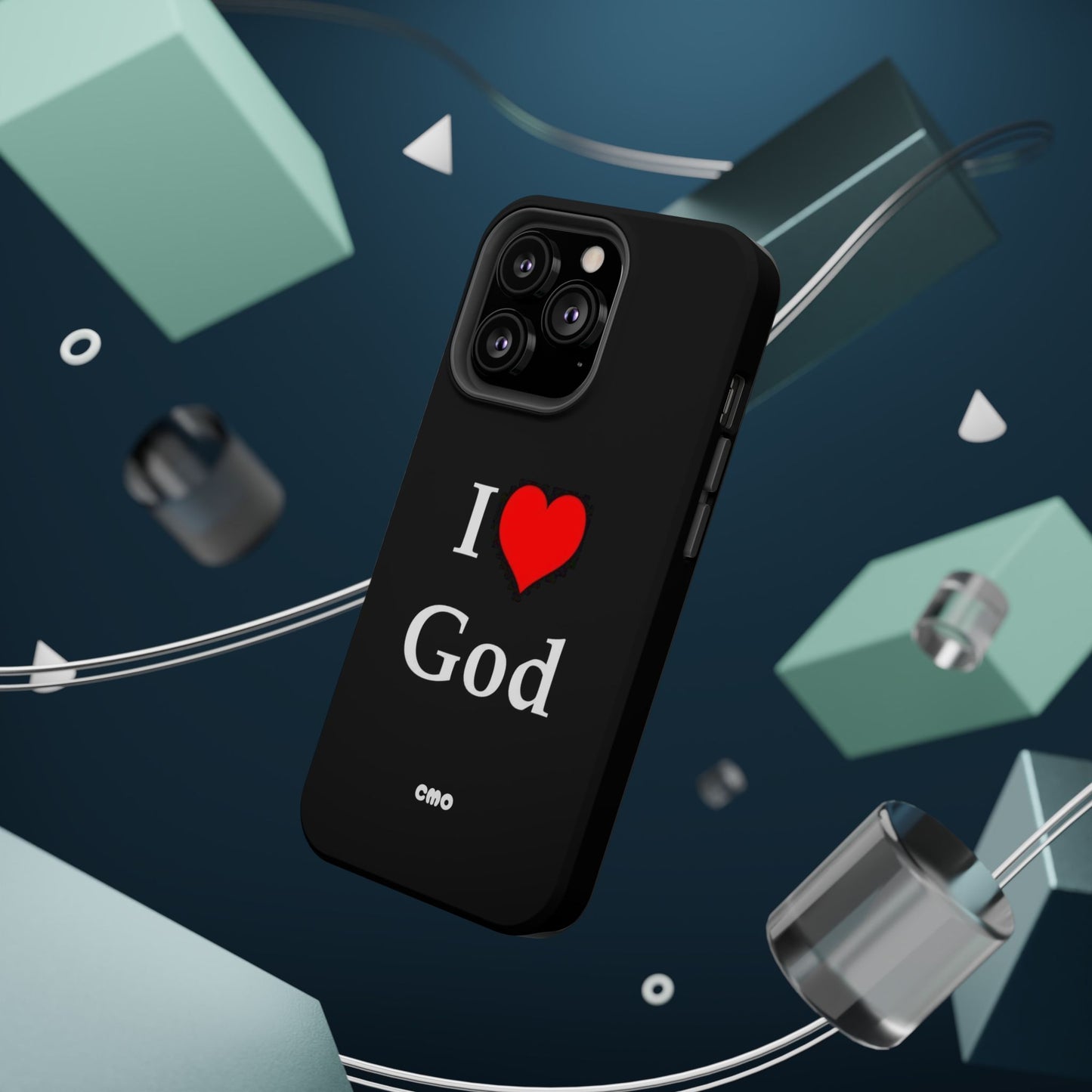 I love God Phone Case — Magnetic Impact-Resistant Religious iPhone Cover