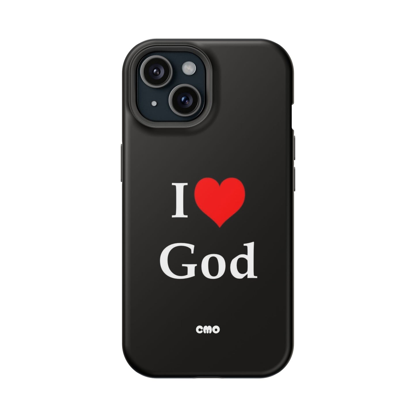 I love God Phone Case — Magnetic Impact-Resistant Religious iPhone Cover