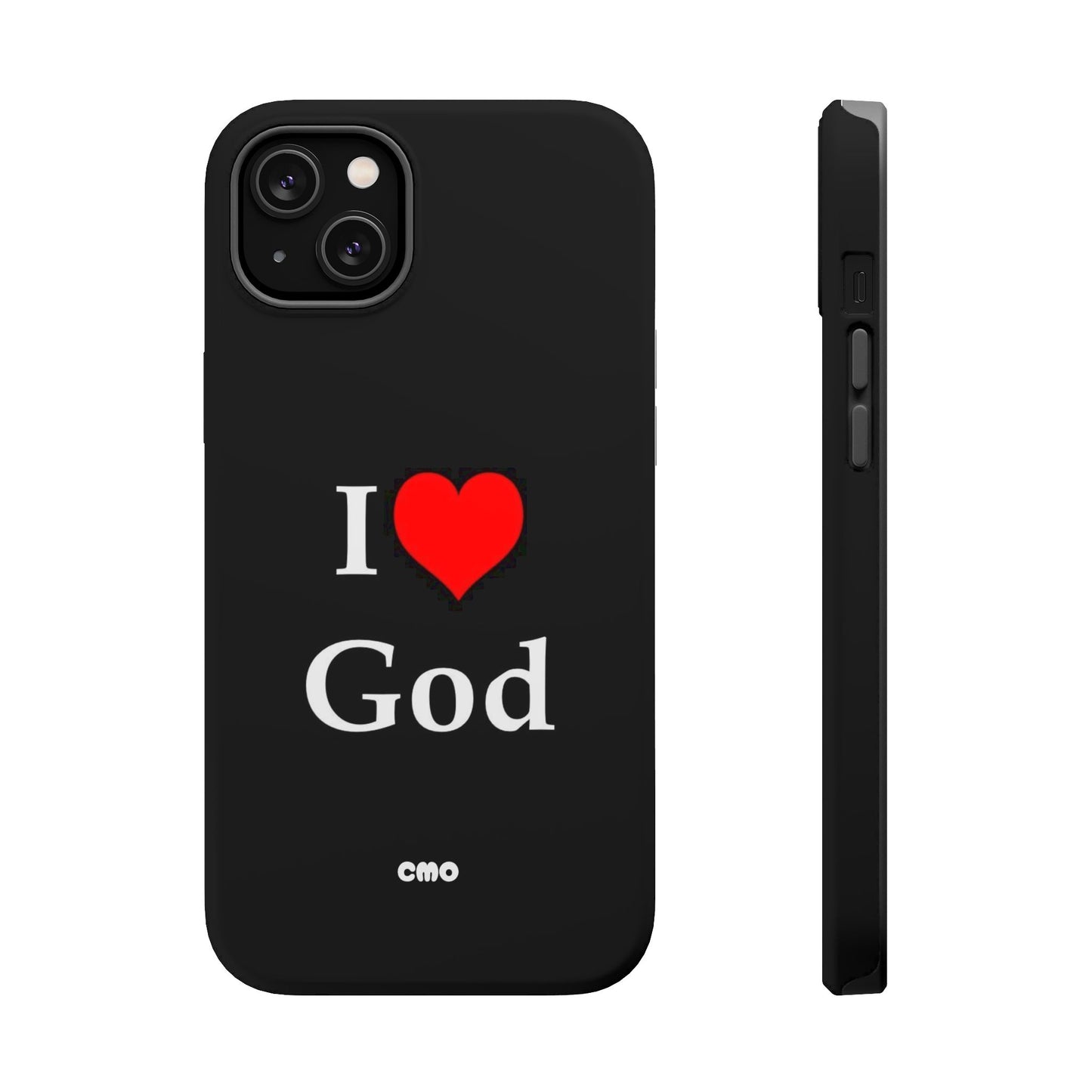 I love God Phone Case — Magnetic Impact-Resistant Religious iPhone Cover