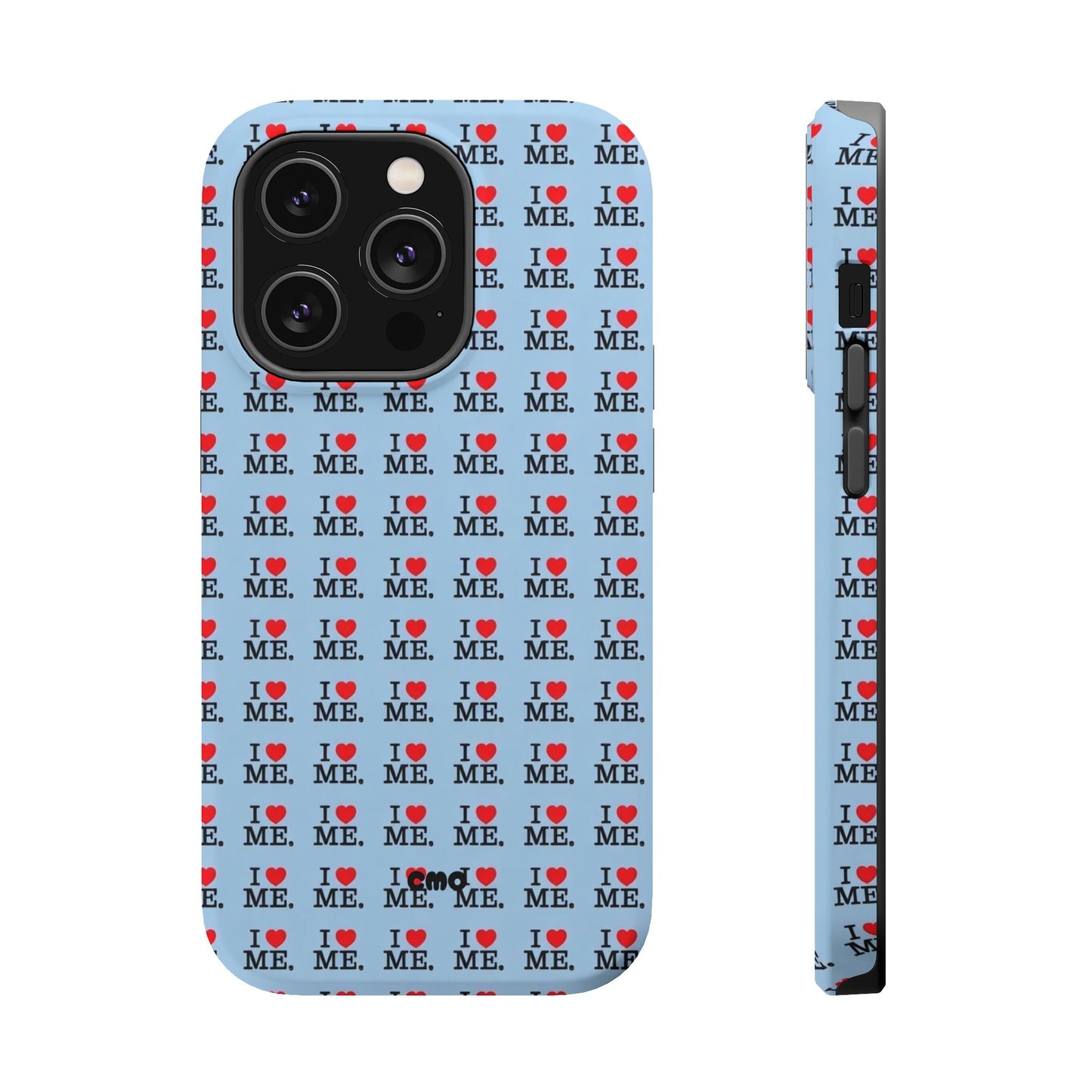 Magnetic Impact-Resistant Phone Case — "I love ME" Pattern