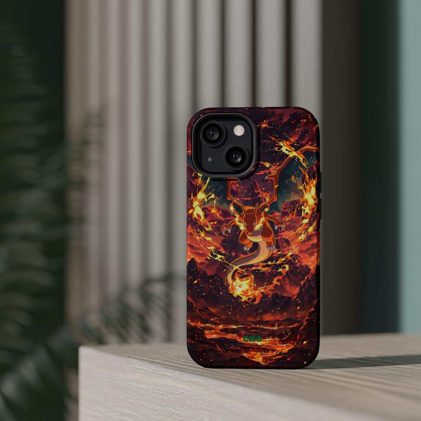 Fiery Abstract Magnetic Impact-Resistant Phone Case