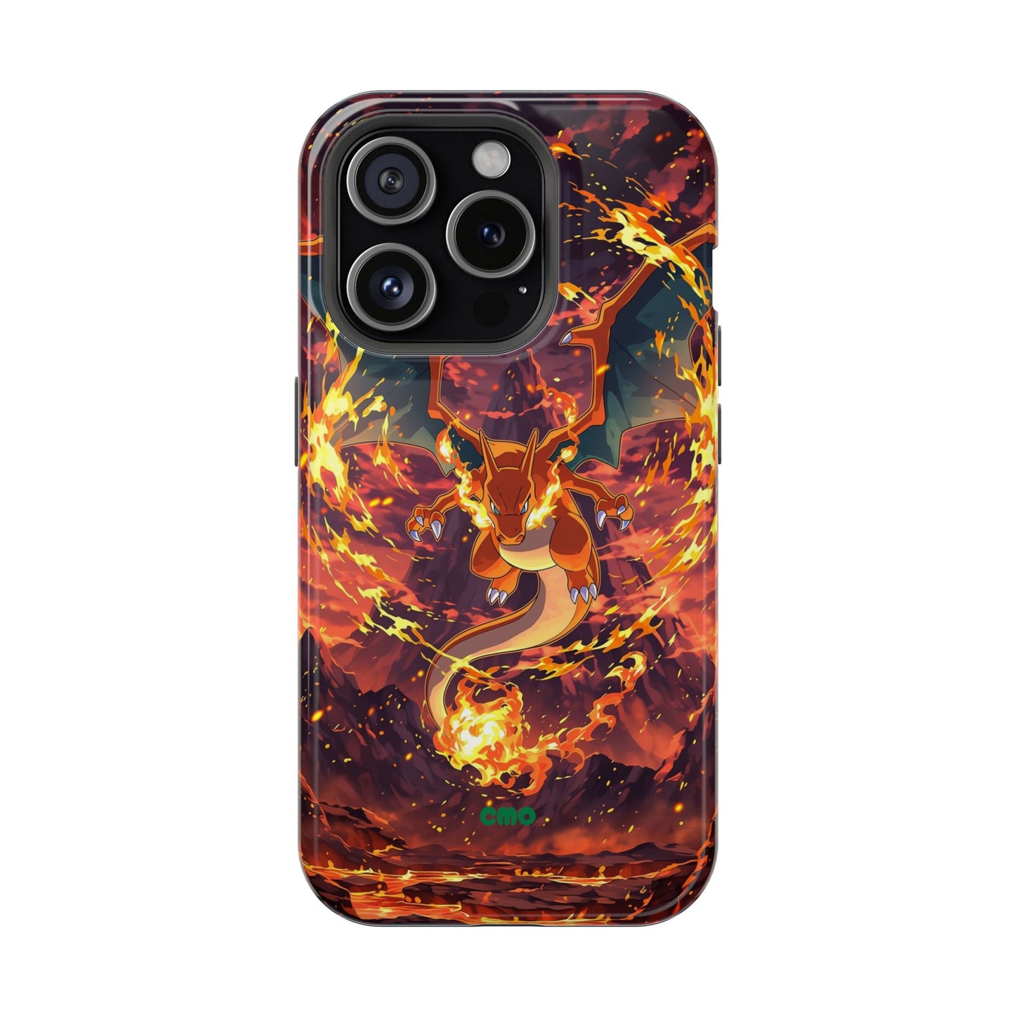Fiery Abstract Magnetic Impact-Resistant Phone Case