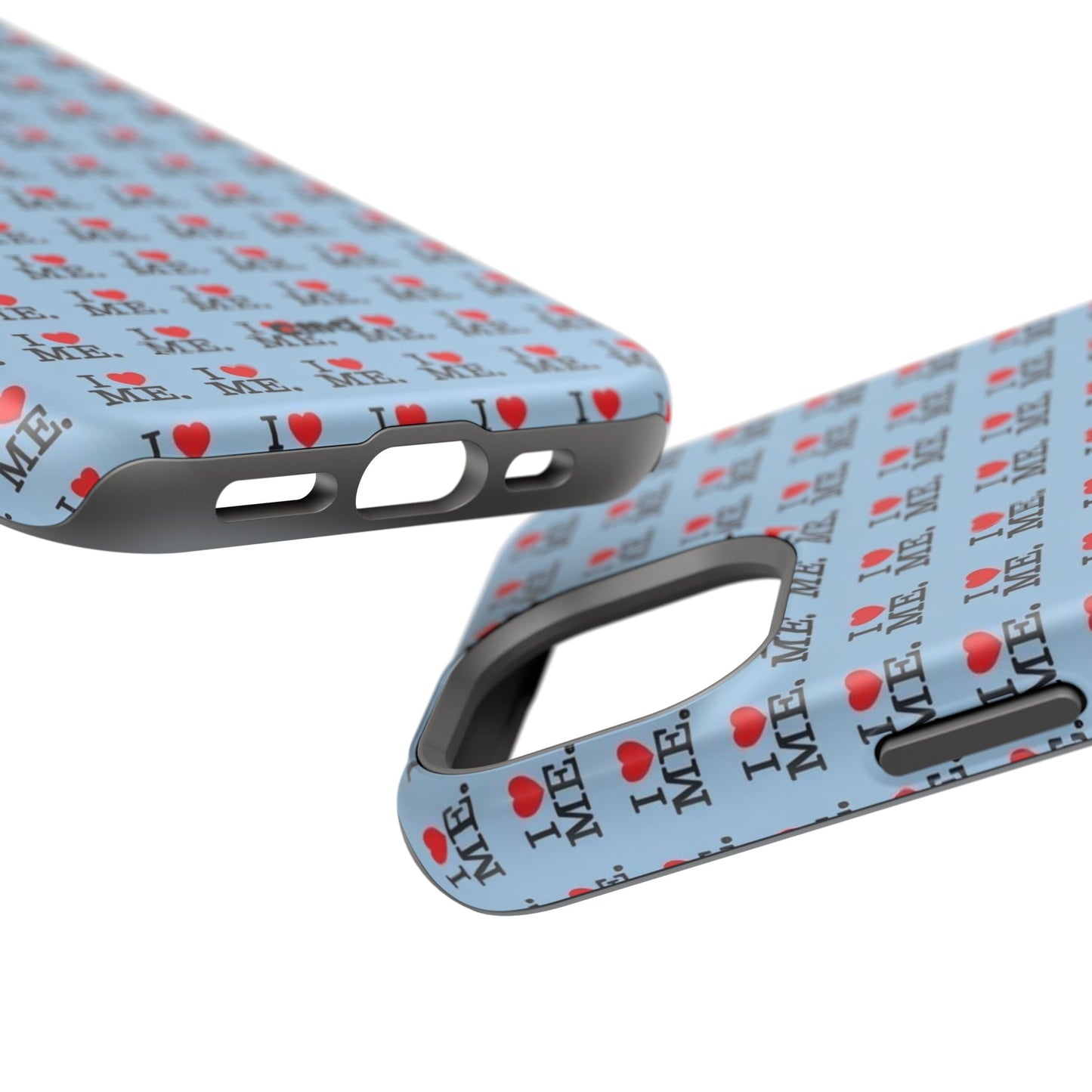 Magnetic Impact-Resistant Phone Case — "I love ME" Pattern