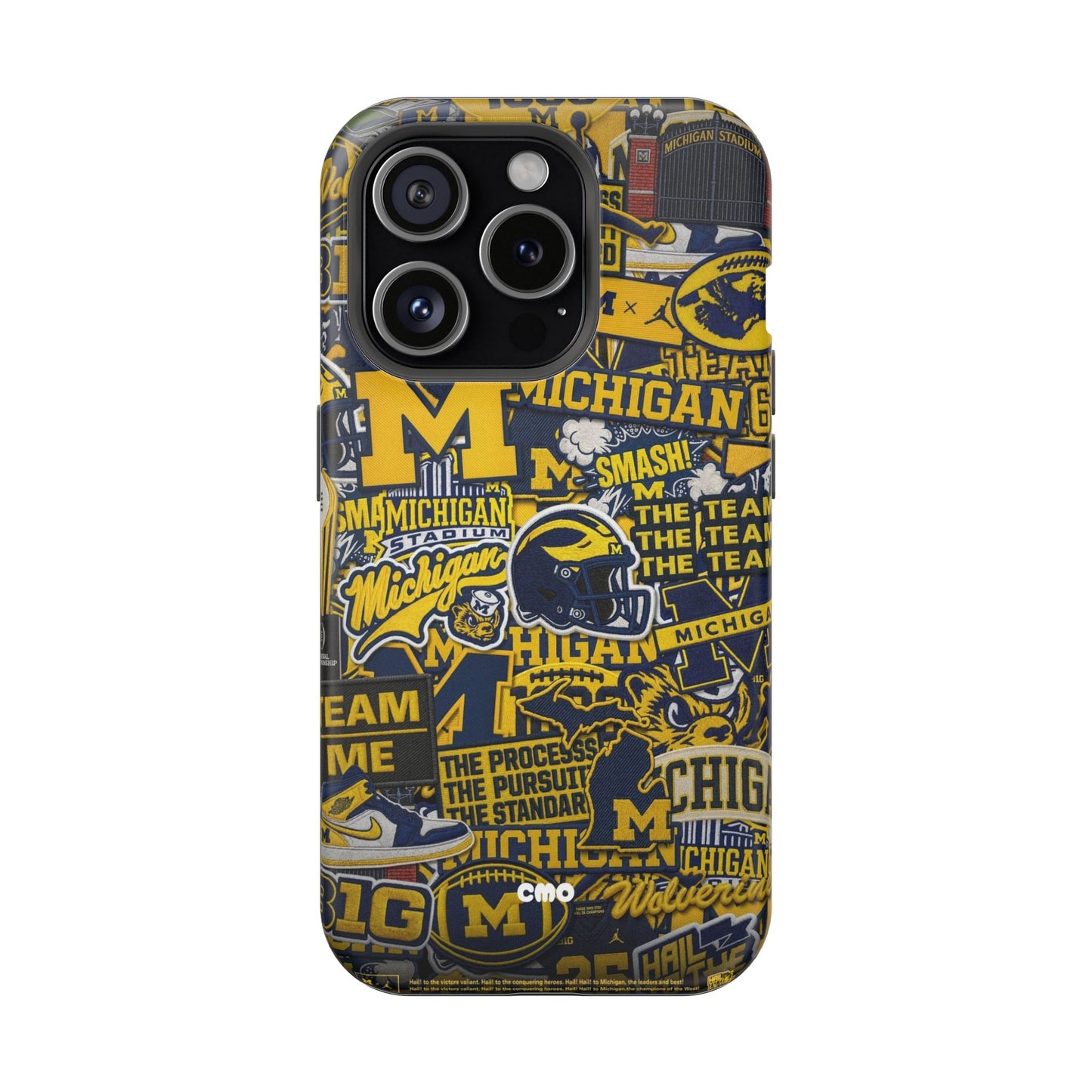 Michigan Wolverines Magnetic Impact Phone Case — Team Logo Collage MagSafe-Compatible