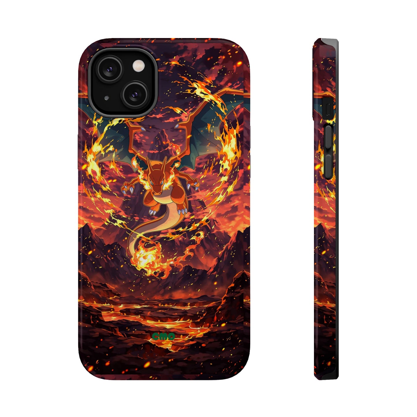 Fiery Abstract Magnetic Impact-Resistant Phone Case