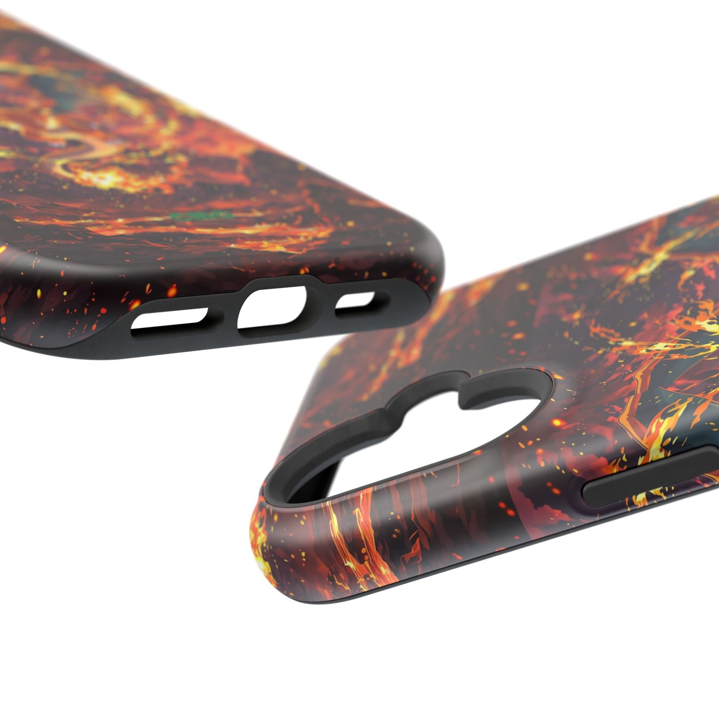 Fiery Abstract Magnetic Impact-Resistant Phone Case