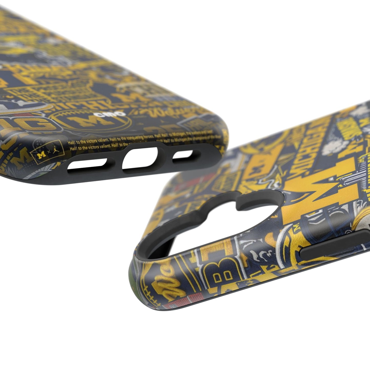 Michigan Wolverines Magnetic Impact Phone Case — Team Logo Collage MagSafe-Compatible