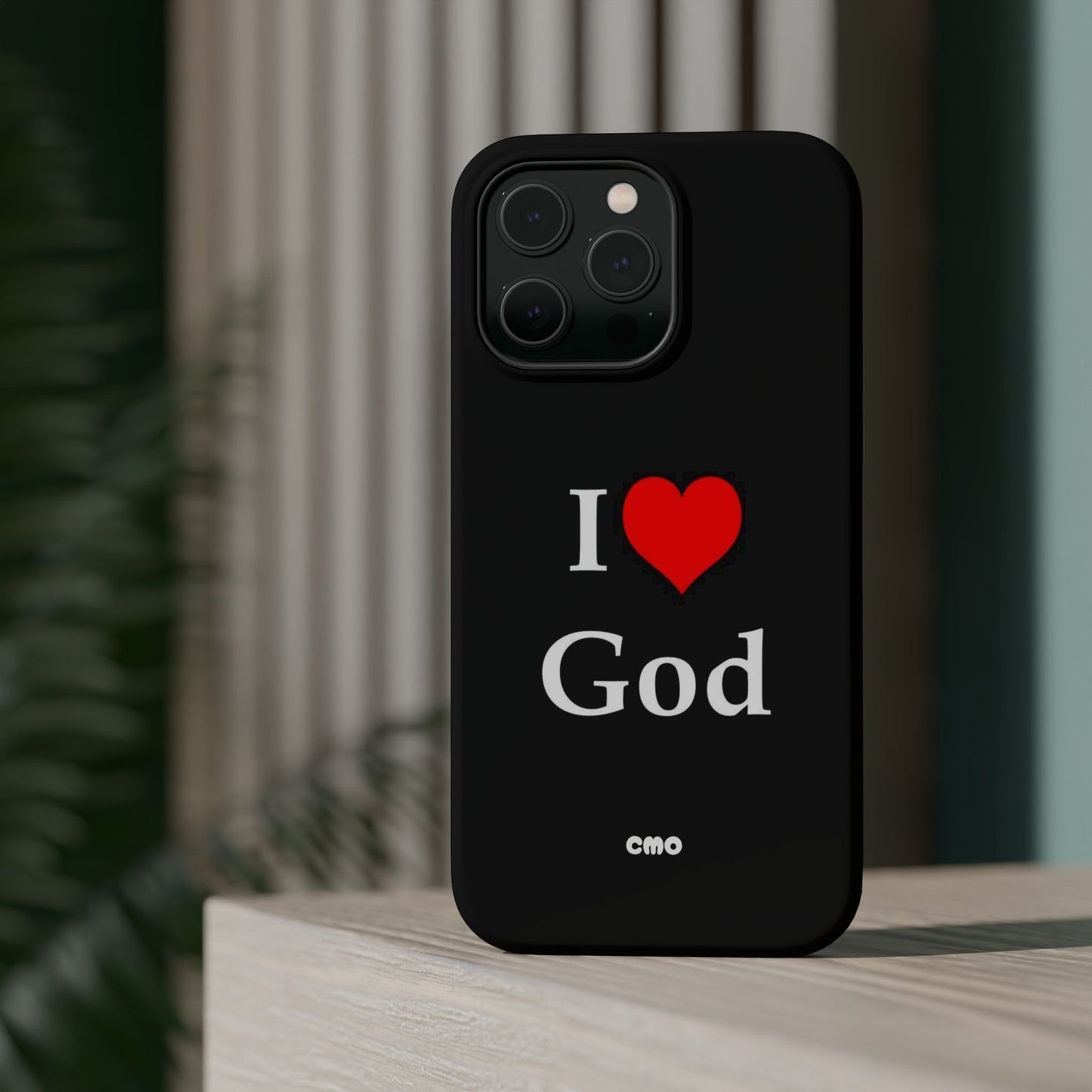 I love God Phone Case — Magnetic Impact-Resistant Religious iPhone Cover