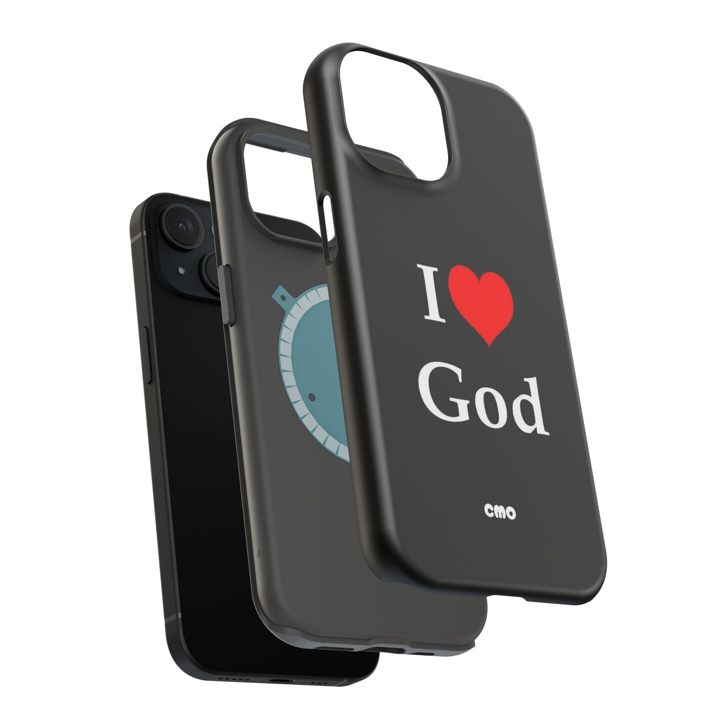 I love God Phone Case — Magnetic Impact-Resistant Religious iPhone Cover