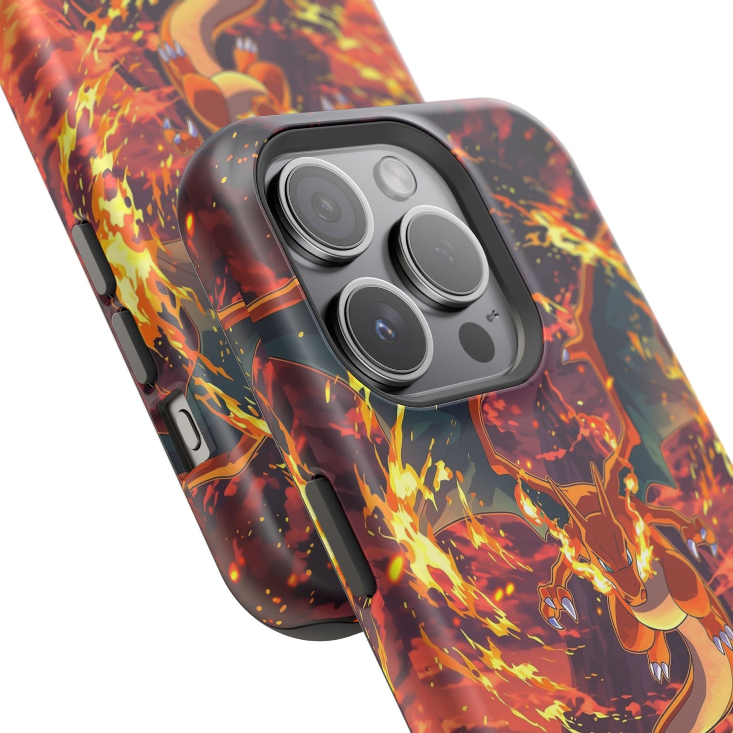 Fiery Abstract Magnetic Impact-Resistant Phone Case