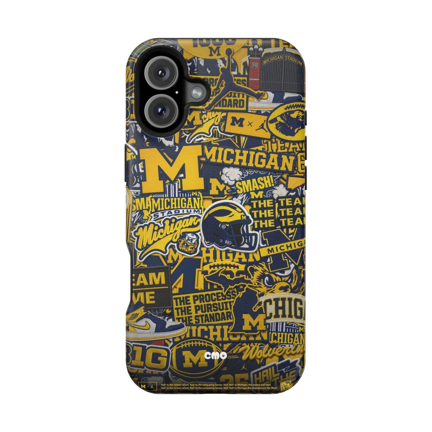 Michigan Wolverines Magnetic Impact Phone Case — Team Logo Collage MagSafe-Compatible