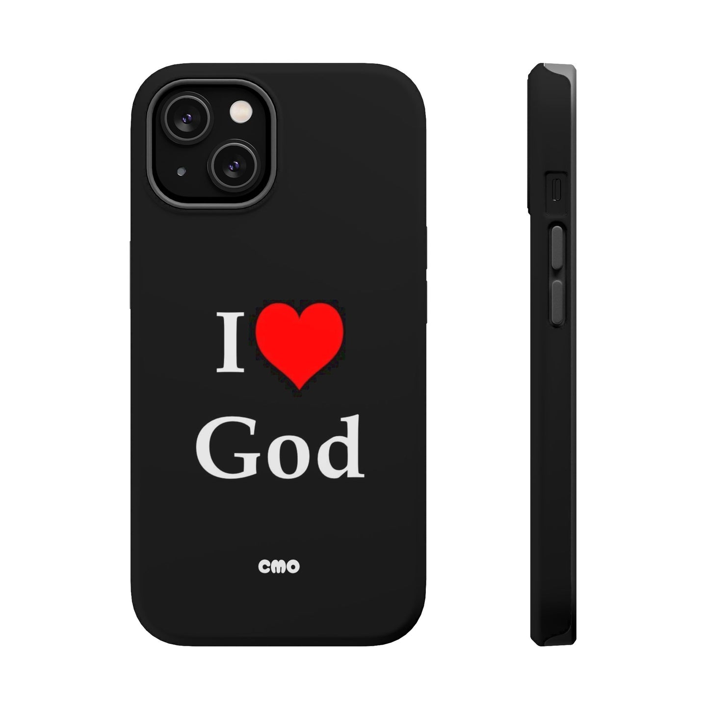 I love God Phone Case — Magnetic Impact-Resistant Religious iPhone Cover