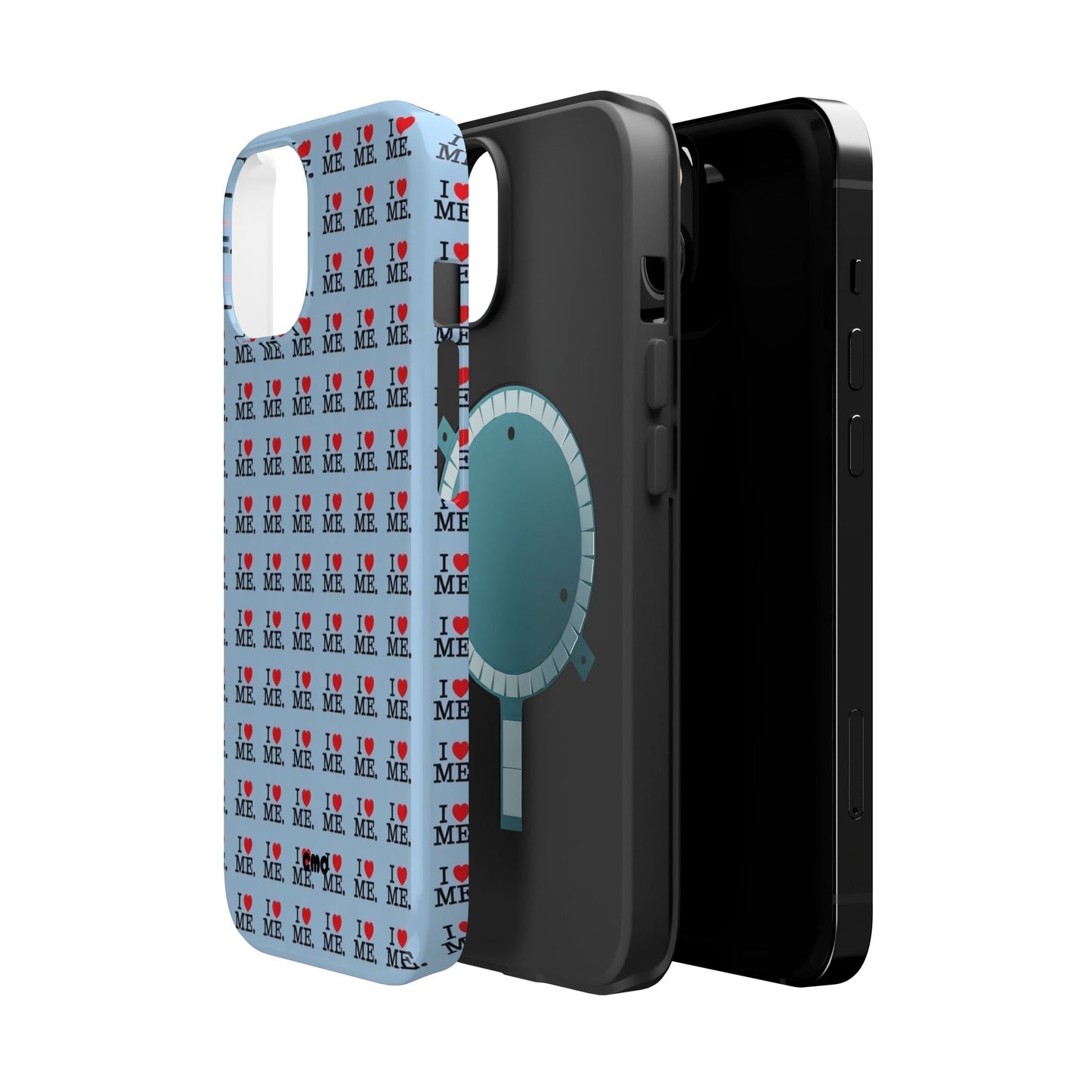Magnetic Impact-Resistant Phone Case — "I love ME" Pattern
