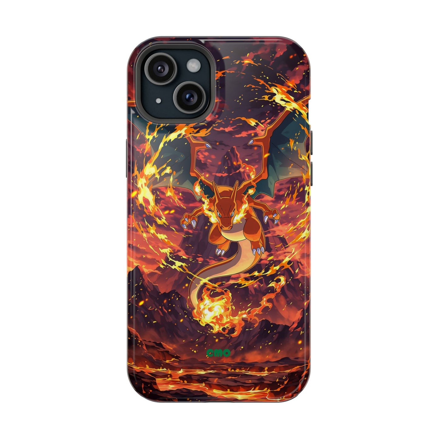 Fiery Abstract Magnetic Impact-Resistant Phone Case