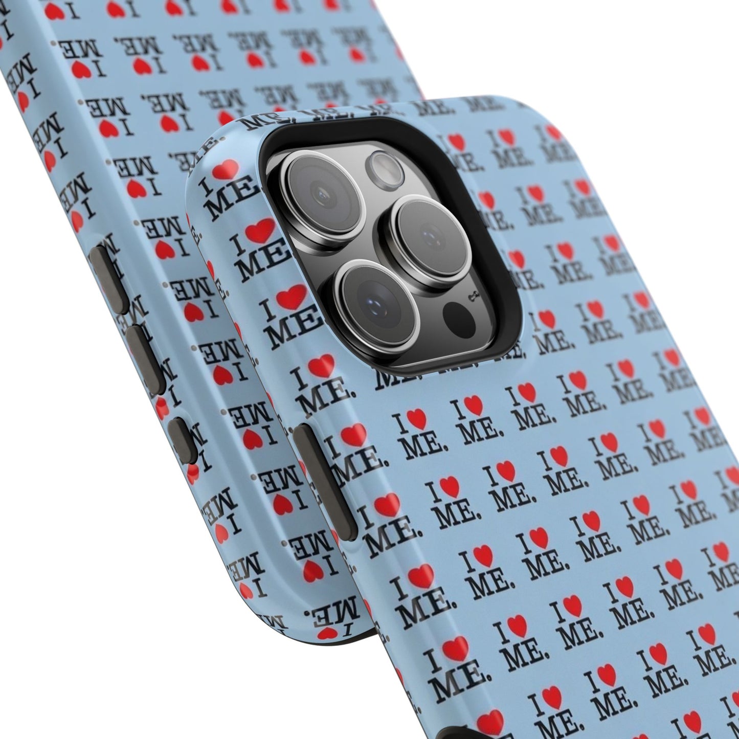 Magnetic Impact-Resistant Phone Case — "I love ME" Pattern