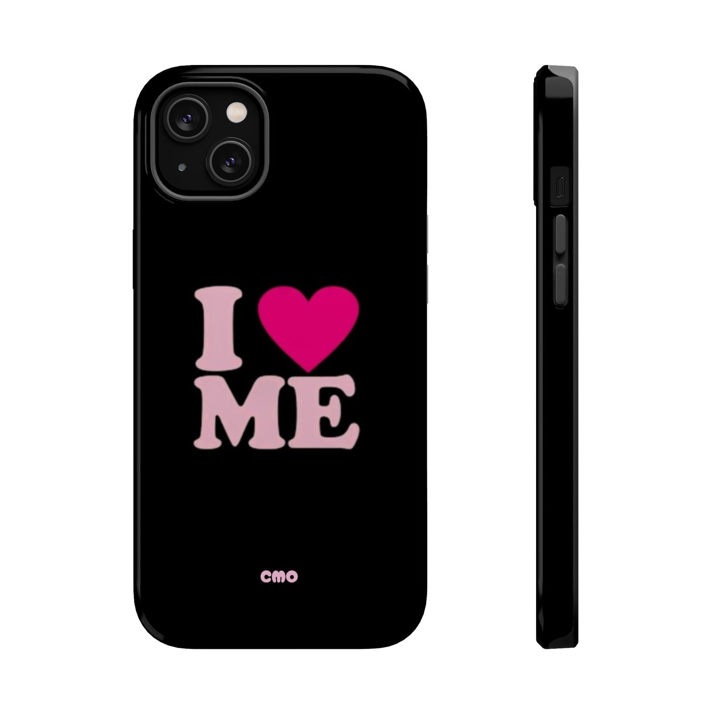 Magnetic Impact-Resistant Phone Case — "I love ME" Pink Self-Love Design