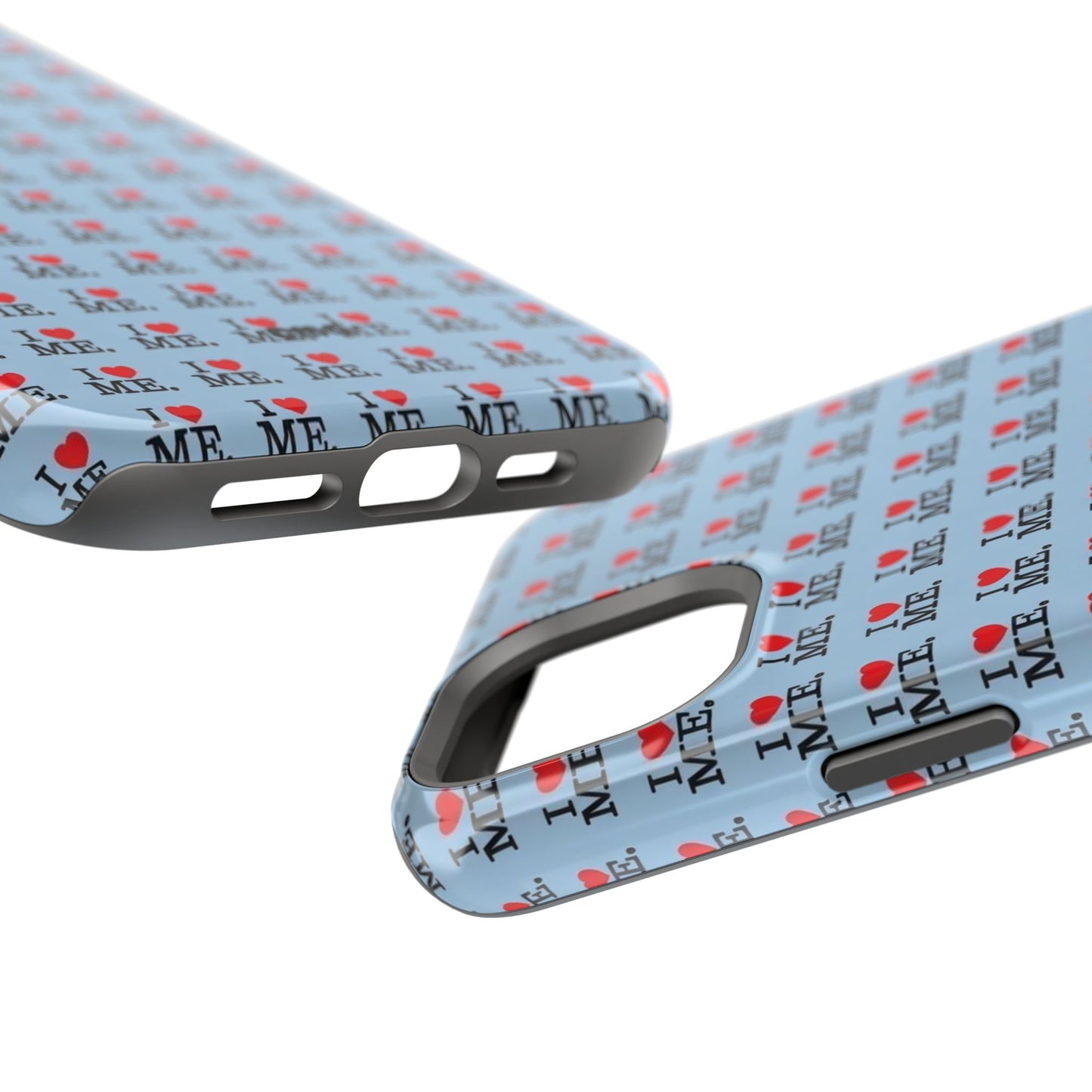 Magnetic Impact-Resistant Phone Case — "I love ME" Pattern