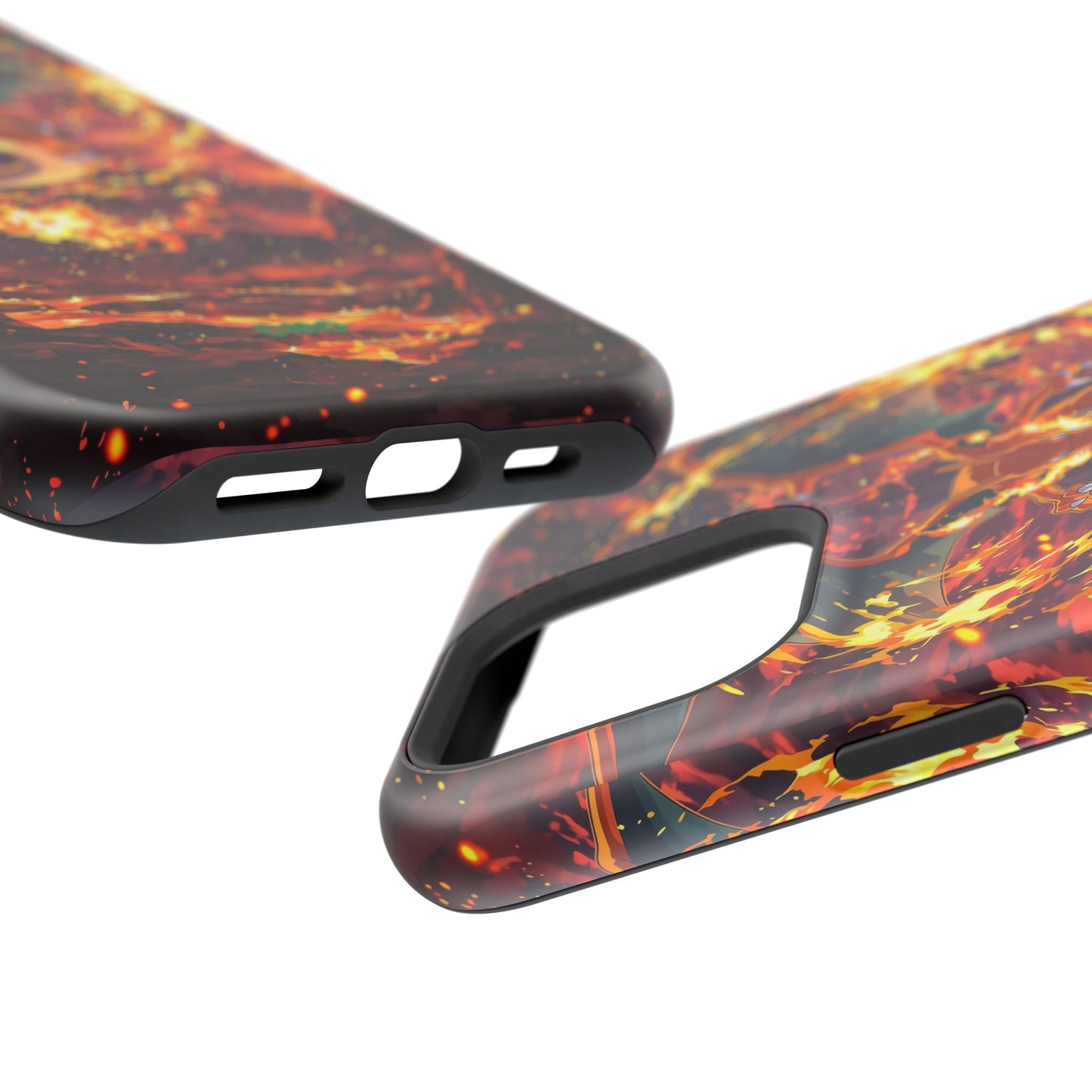 Fiery Abstract Magnetic Impact-Resistant Phone Case