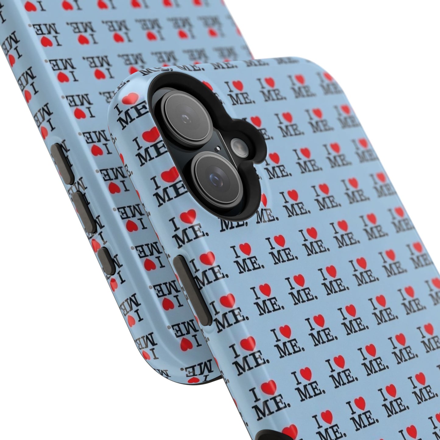 Magnetic Impact-Resistant Phone Case — "I love ME" Pattern