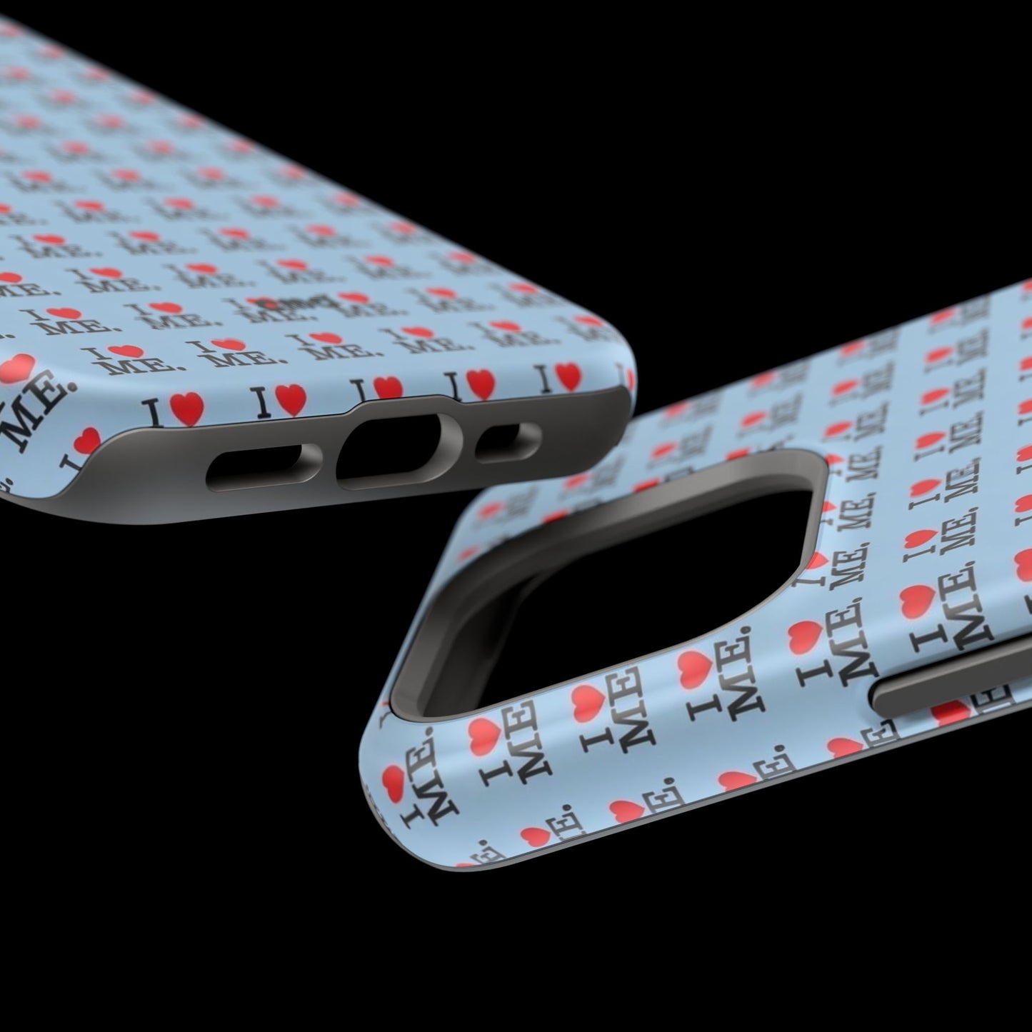 Magnetic Impact-Resistant Phone Case — "I love ME" Pattern