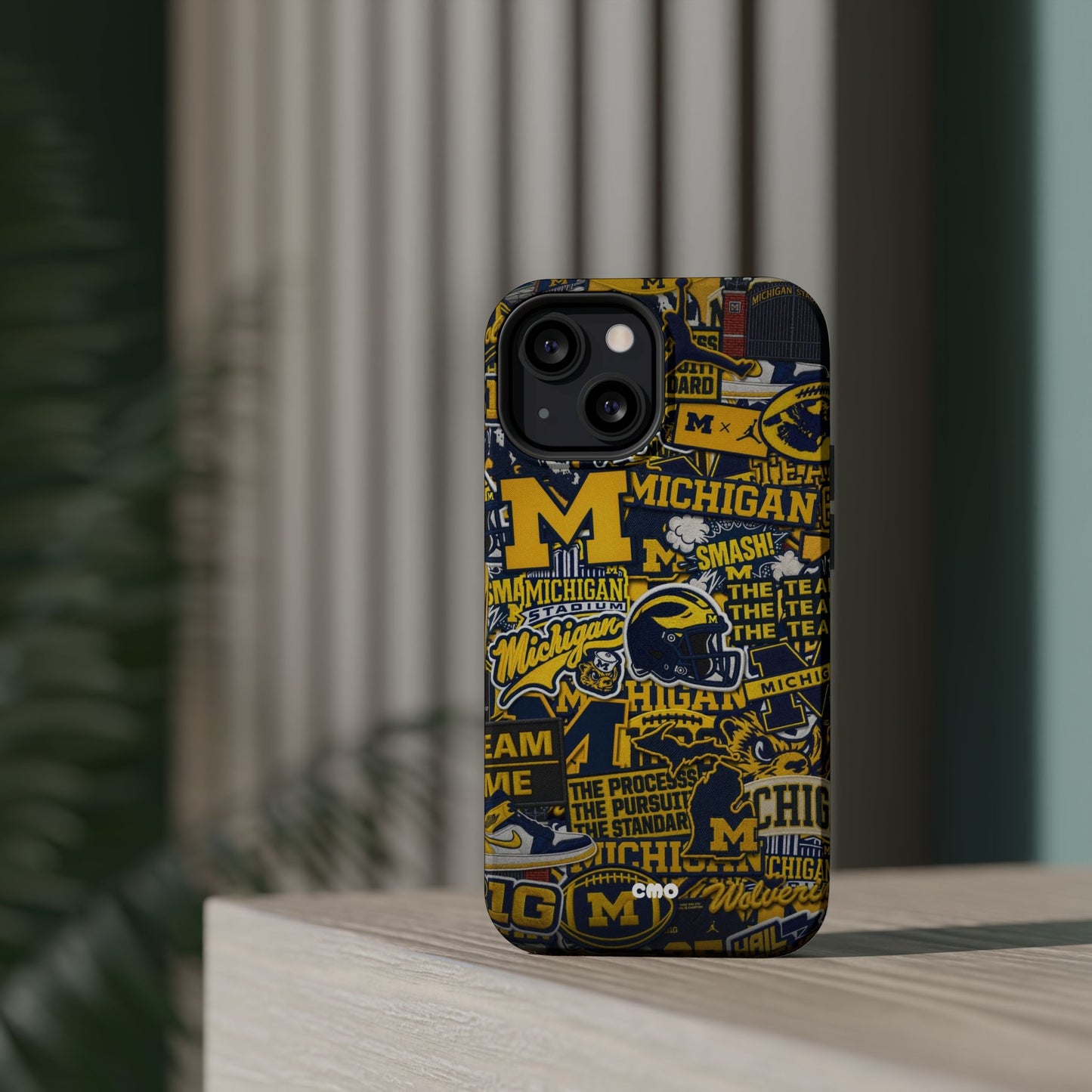 Michigan Wolverines Magnetic Impact Phone Case — Team Logo Collage MagSafe-Compatible