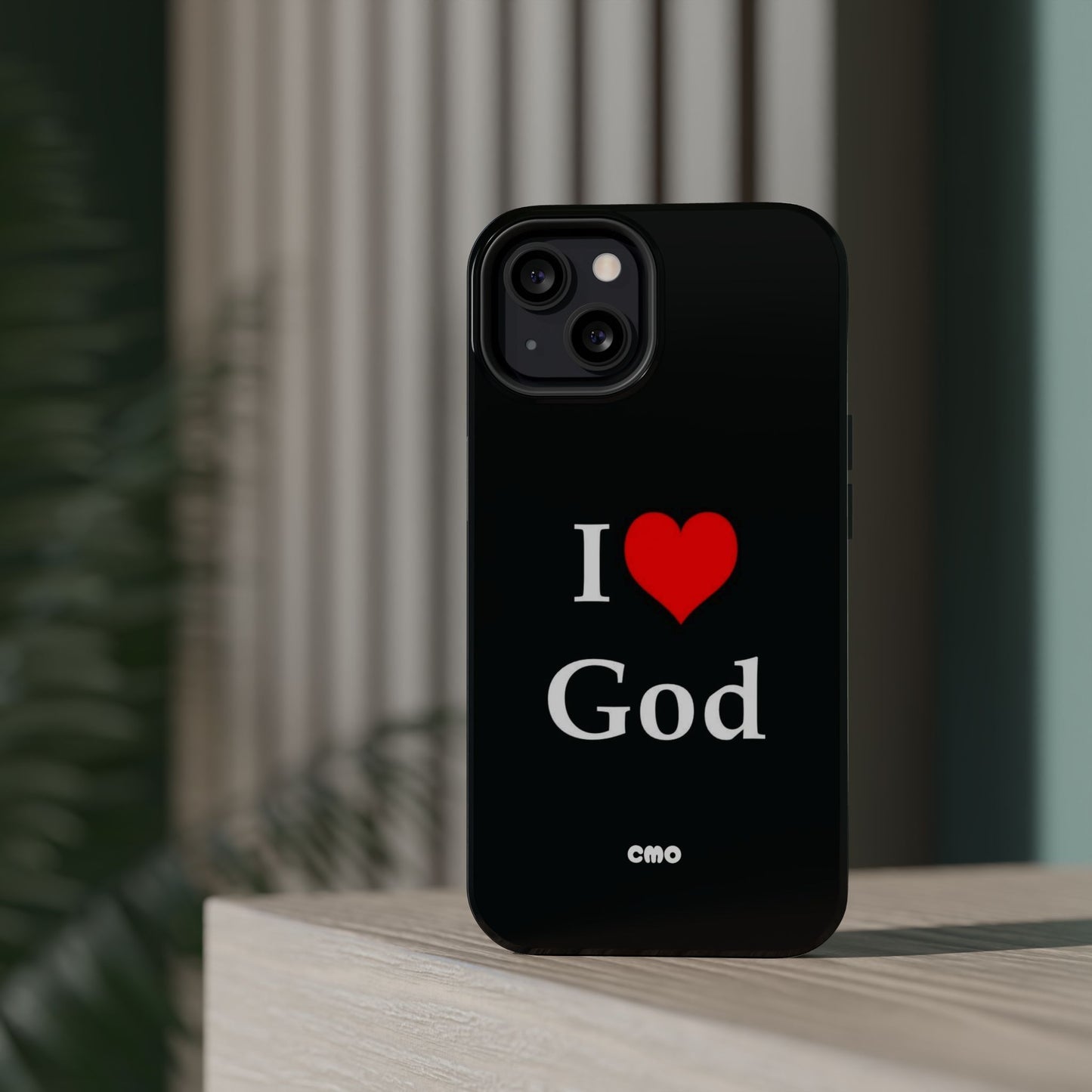 I love God Phone Case — Magnetic Impact-Resistant Religious iPhone Cover