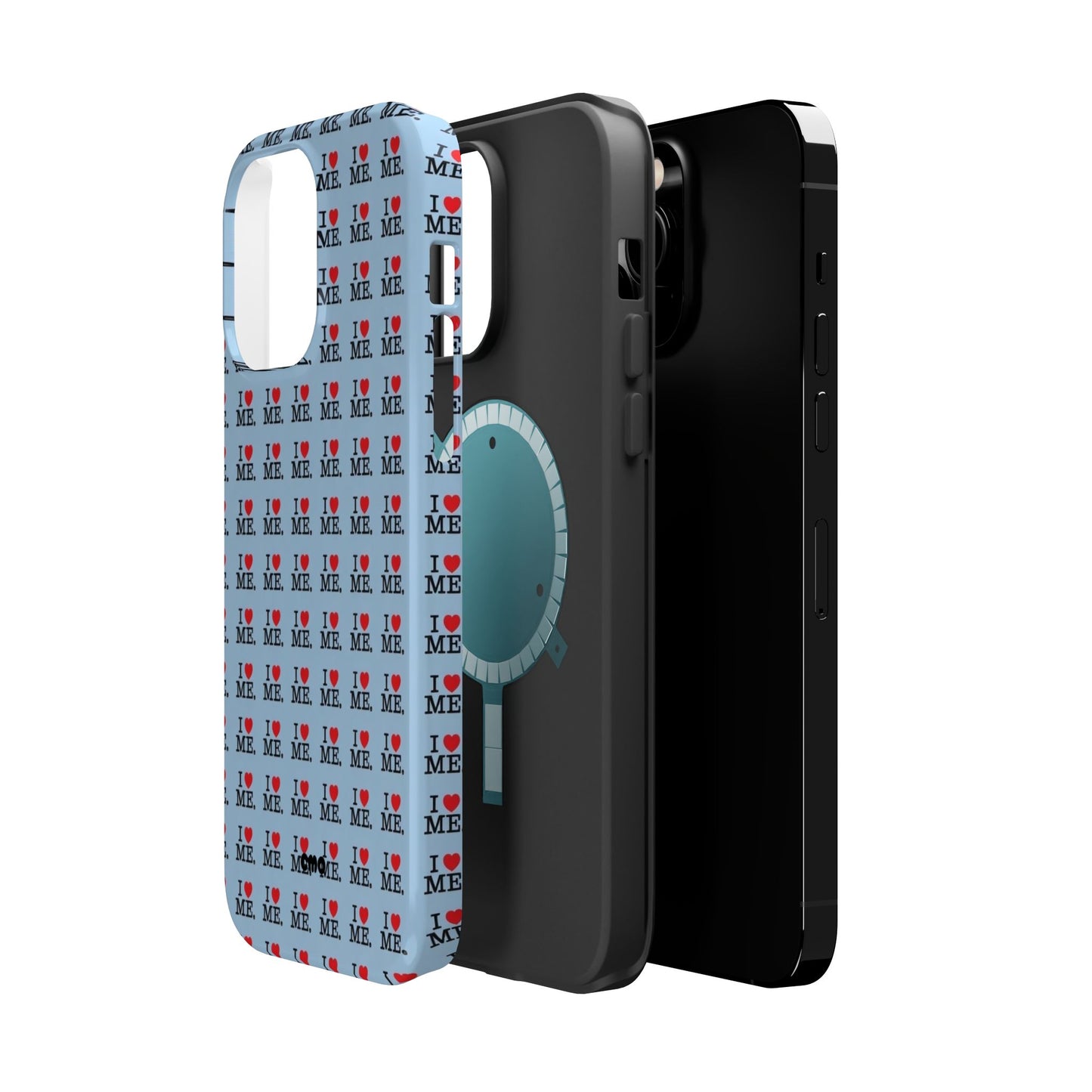 Magnetic Impact-Resistant Phone Case — "I love ME" Pattern