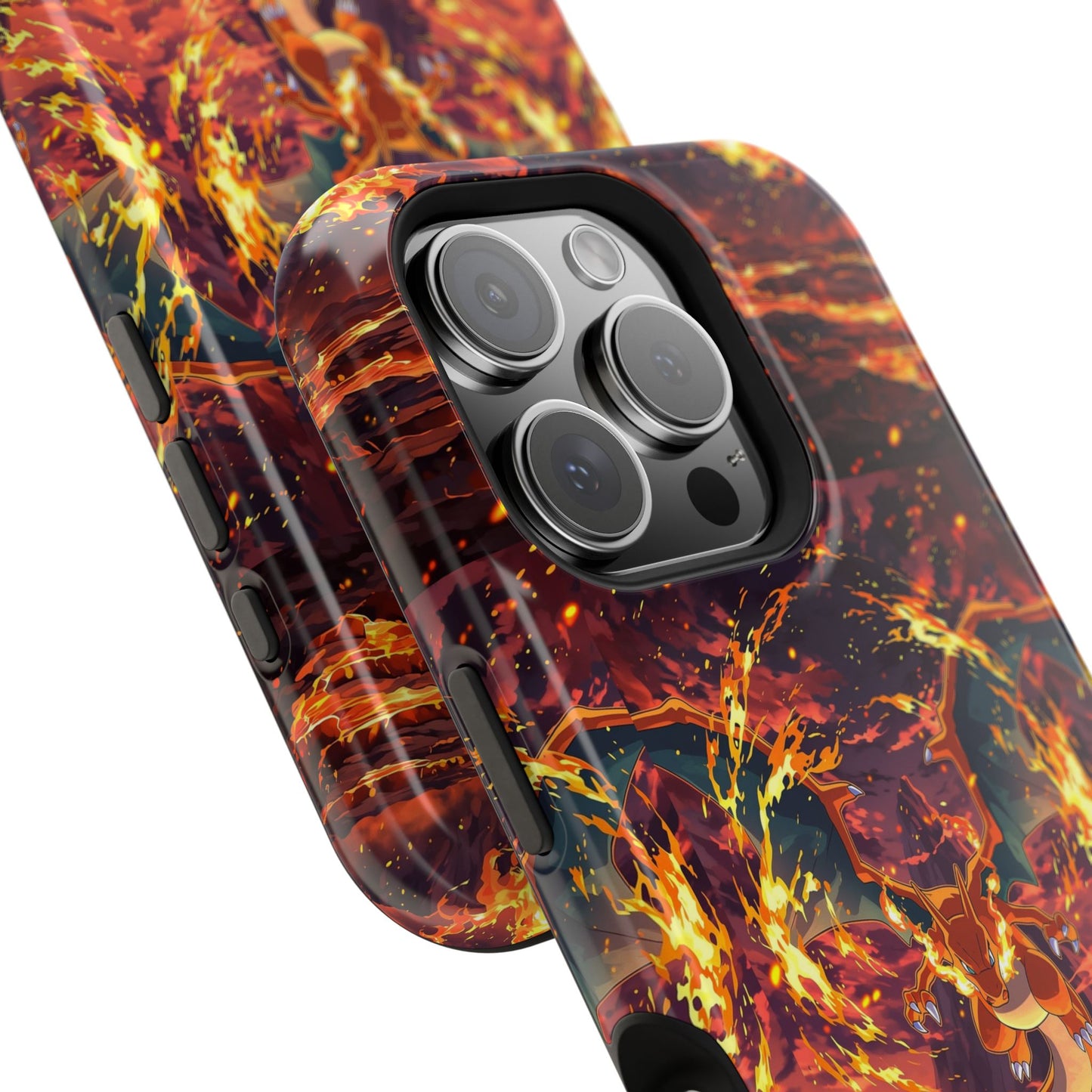 Fiery Abstract Magnetic Impact-Resistant Phone Case