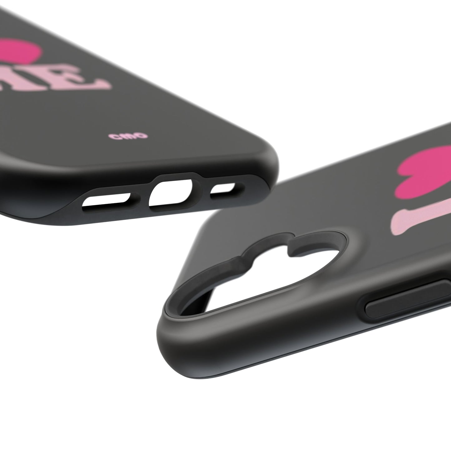 Magnetic Impact-Resistant Phone Case — "I love ME" Pink Self-Love Design